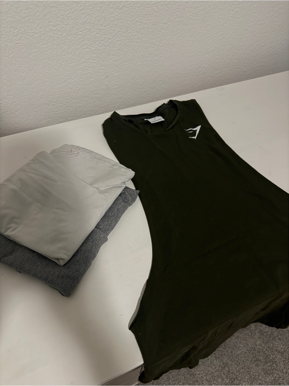 3 PK - Gymshark Dark Olive Green Muscle Tank Mini Dress
